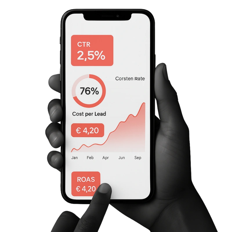 Mockup creado por Zaplop para el servicio de gestión de publicidad online.